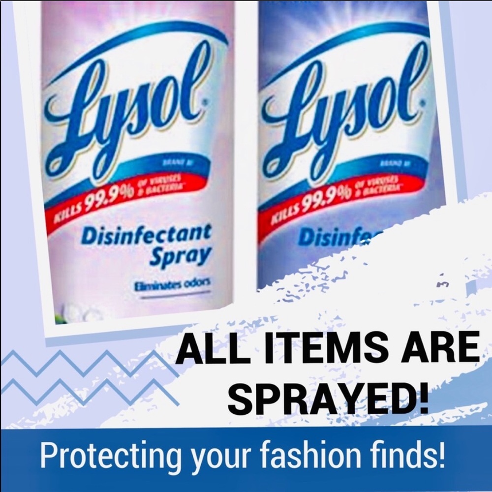 All items will be disinfected before shipment!